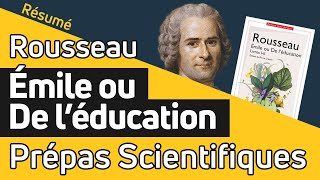 LÉmile de Rousseau 📙 RÉSUMÉ spécial prépa scientifique [upl. by Zul407]