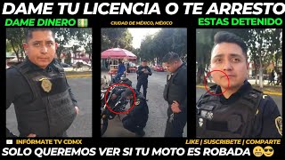 Dame dinero O te llevo al CORRALON policia ssccdmx [upl. by Ednil]