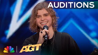 Oscar Stembridge Performs Inspiring Original quotWhat Ifquot  Auditions  AGT 2024 [upl. by Enivid]