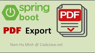 Spring Boot Export Data to PDF with OpenPDF Example [upl. by Yelsek]