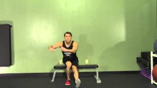 One Leg Box Squat  HASfit Body Weight Leg Exercises  Bodyweight Legs [upl. by Laural]