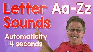 Letter Sounds Automaticity  Upper and Lower Case  4 Seconds  Jack Hartmann [upl. by Aiyot]