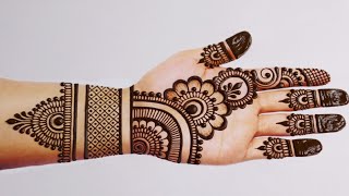 Latest Easy Mehndi design for handsSimple Mehandi designMehndi designsMehandi ka designHenna [upl. by Portie]