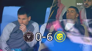 Ronaldo amp Messi ALL Reactions Al Nassr 60 Inter Miami 2024 [upl. by Anav]