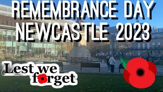 quotRemembrance Day Newcastle Upon Tyne 2023 Lest We Forgetquot [upl. by Eilrac306]