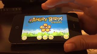 Old Angry Birds Versions On iPhone 4S iOS 60 Extended [upl. by Sikata]