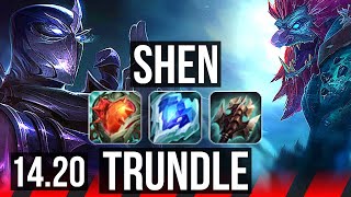 SHEN vs TRUNDLE TOP  1800 games  EUW Diamond  1420 [upl. by Karlen]