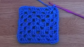 Basic Granny Square  Crochet Tutorial for Beginners [upl. by Gahan573]