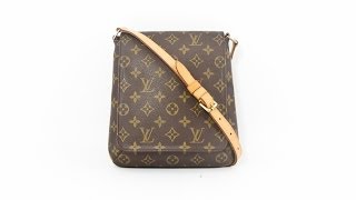 LOUIS VUITTON MUSETTE SALSA MONOGRAM SHOULDER BAG PURSE [upl. by Marlena467]