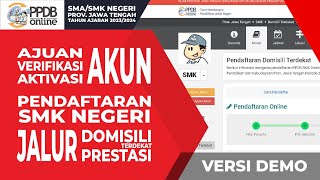 STEP BY STEP CARA DAFTAR PPDB SMK NEGERI JAWA TENGAH TAHUN 20232024  VERSI DEMO 03 [upl. by Horatio]