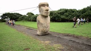 Easter Island moai walked [upl. by Isaacson]