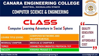 VTU COMPUTER NETWORKS AND SECURITY18CS52TCPConnection Oriented Protocol M2 L19 [upl. by Octavian723]