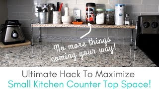 Small Kitchen Counter Top Organization  Ultimate Hack To Create Space [upl. by Bibeau948]