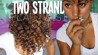 Two Strand Flat Twist Out on a Natural Tapered Cut  MsAriella89 [upl. by Drogin]