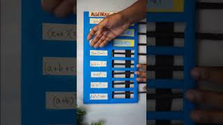 Algebraic Identities Working Model  Maths Working Model Math Project Model  Math TLM  Math model [upl. by Belayneh]