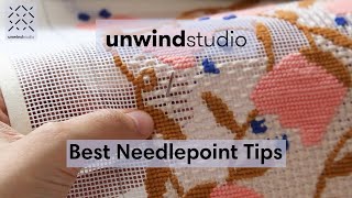 Best Needlepoint Tips for a Smooth Stitching  Unwind Studio [upl. by Nazario]