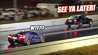 SLEEPER Turbo Marauder Beats a Modded Hellcat C8 BMW and More at the Drag Strip [upl. by Ahsita]