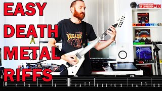 EASY DEATH METAL RIFFS [upl. by Acimot]