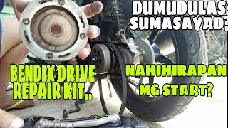 Mio sporty  Bendix drive repair kit  nahihirapan mg start [upl. by Sutit114]