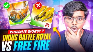 Free Fire Vs Indus Battle Royale Full Comparison [upl. by Aaren620]