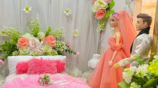 Dekorasi kamar pengantin Barbie barbiejowo barbieica funny [upl. by Snell]