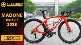 Trek Madone SLR 7 Gen 7 Unbox  Tuanbiker [upl. by Annaeirb162]