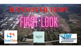 First look at Just Sim Hannover EDDV for Microsoft Flight Simulator [upl. by Ahsikel]