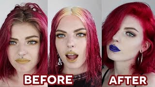 HOW I BLEACH AND DYE MY ROOTS AT HOME  crystal lindy [upl. by Baese]