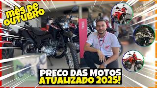 PREÇO MOTOS HONDA 2025  Bros 160 ABS XRE 190 e Mais  Preços Atualizados das Honda 20242025 [upl. by Deeanne667]