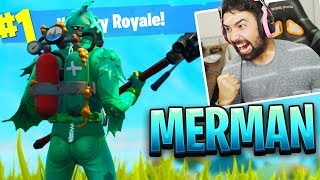 NEW Fortnite quotMOISTY MERMANquot Skin Gameplay [upl. by Alius]