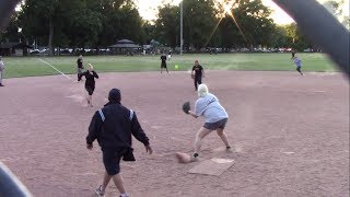 Coed Softball Game  NBC Sports Group vs Dino BBQ  Video Highlights  June 11 2018 [upl. by Tara]