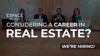 We are Hiring  Take your career to the next level with Espace Real Estate [upl. by Nimesay817]