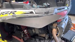 Polaris RZR Mud Busters Rear Fender Extension Installation Quick and Easy Install Video [upl. by Tynan]