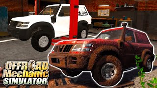 Esse jogo mistura Car Mechanic com SnowRunner  Offroad Mechanic Simulator 1 [upl. by Hew]