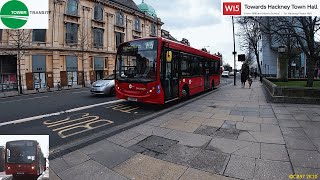 Full Route Visual  London Bus Route W15 Higham Hill Cogan Ave to Hackney Town Hall YX58HVC DML44073 [upl. by Eblehs905]