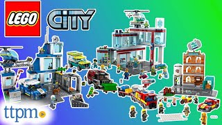 LEGO City Police Station Fire Brigade and Hospital Review [upl. by Ennaihs741]