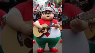 KAMPANYE MUSIKAL SAVE PALESTINA shortvideo funny youtubeshorts song [upl. by Bertolde386]