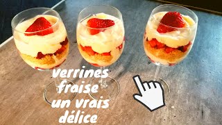 Verrine fraise 🍓 🍓 🍓 😍😍😍 [upl. by Akirdnuhs799]