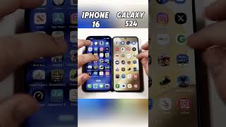 iPhone 16 vs Samsung Galaxy S24 SPEED WAR ⚡ Fastest Phone of 2024 🔥shortsviralvideo [upl. by Ettelrats]