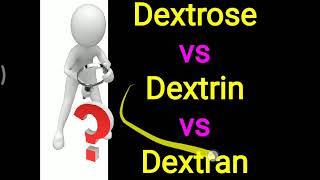 Dextrose vs Dextrin vs Dextran [upl. by Kinsman]