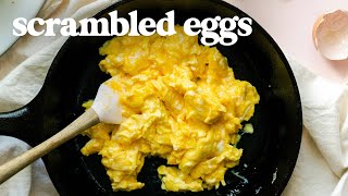 SCRAMBLED EGGS  How To Make Perfect Scrambled Eggs for Breakfast [upl. by Marvel]