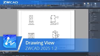 ZWCAD 2025 12  Drawing View [upl. by Anailli]