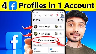 How to Create multiple facebook profiles in One Account  New Facebook Profile kaise banaye  Fb id [upl. by Luzader]