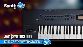 KORG X3 SYNTH WORKSTATION  Jam  Synthcloud [upl. by Hal616]