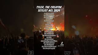 Tyler The Creator Setlist ACL 2024 tylerthecreator aclfest acl2024 [upl. by Aitekram]