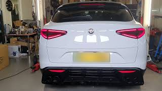 Automontage DeLuuks  Alfa Romeo Stelvio Quattro Sportuitlaat Kleppensysteem amp Diffuser [upl. by Kiona984]