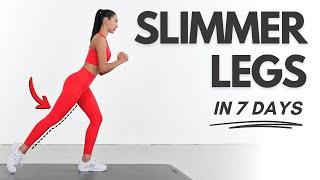 Get SLIMMER LEGS in 7 Days  15 min Standing Workout  No Jumping No Repeat [upl. by Nyrual]