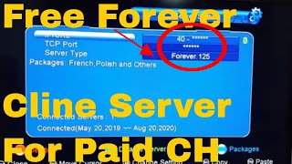 How to add Cline Forever Server in Satellite Receiver  Cline CCCam Connectivity In Receiver 2019 [upl. by Navetse]