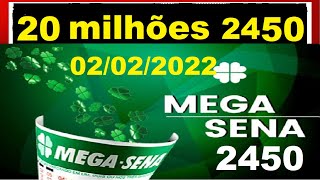 Dicas de ouro  Mega Sena 2450  2022   Sorteio Prêmio PALPITES [upl. by Aima997]