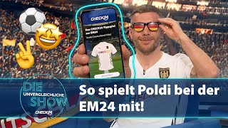 Gegen Podolski tippen und gewinnen [upl. by Aitropal]